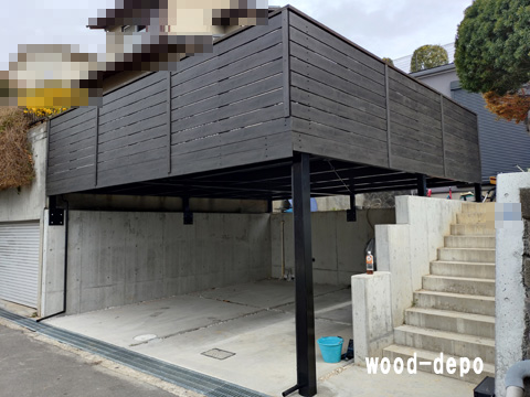 ガレージデッキ施工例166b